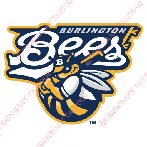 Burlington Bees Customize Temporary Tattoos Stickers NO.8078